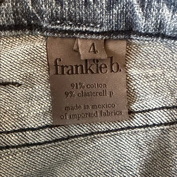 Frankie B. Denim Straight Leg Jeans with Studded Heart - Picture 8 of 16